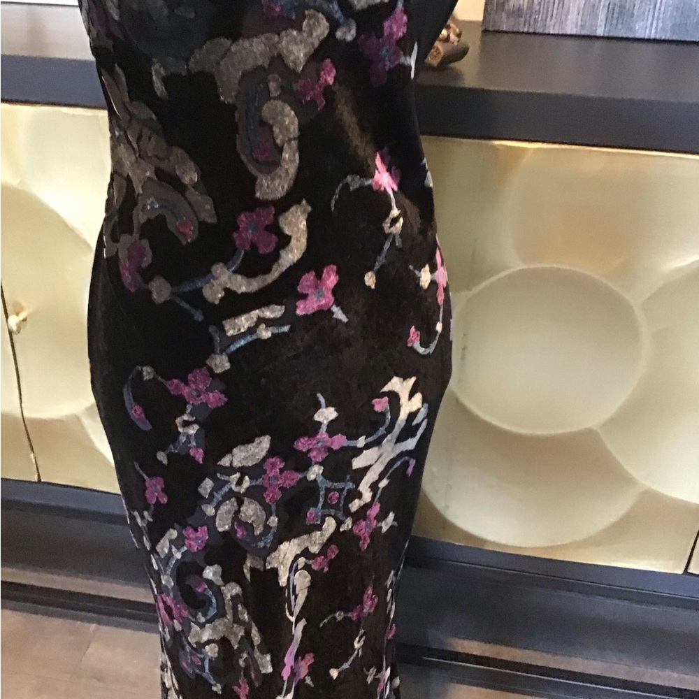 Black Silver and Purple Maxi Dress - Picture 3 of 16